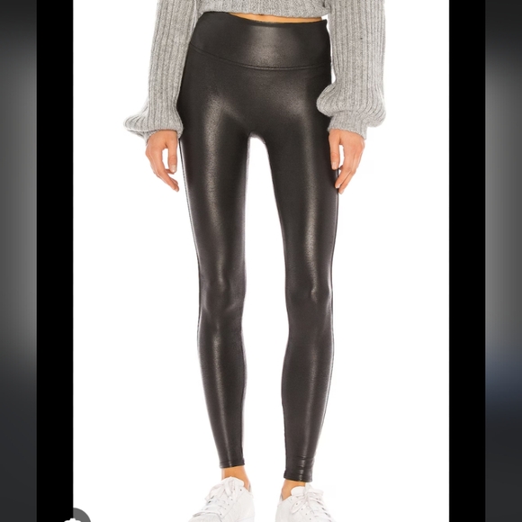 SPANX Pants - Spanx Faux Leather Leggings Petite